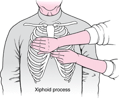 Hand Position CPR Chest Compressions